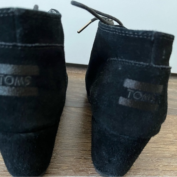 TOMS Boots Womens Wedge Pump Ankle Boots - Picture 3 of 9